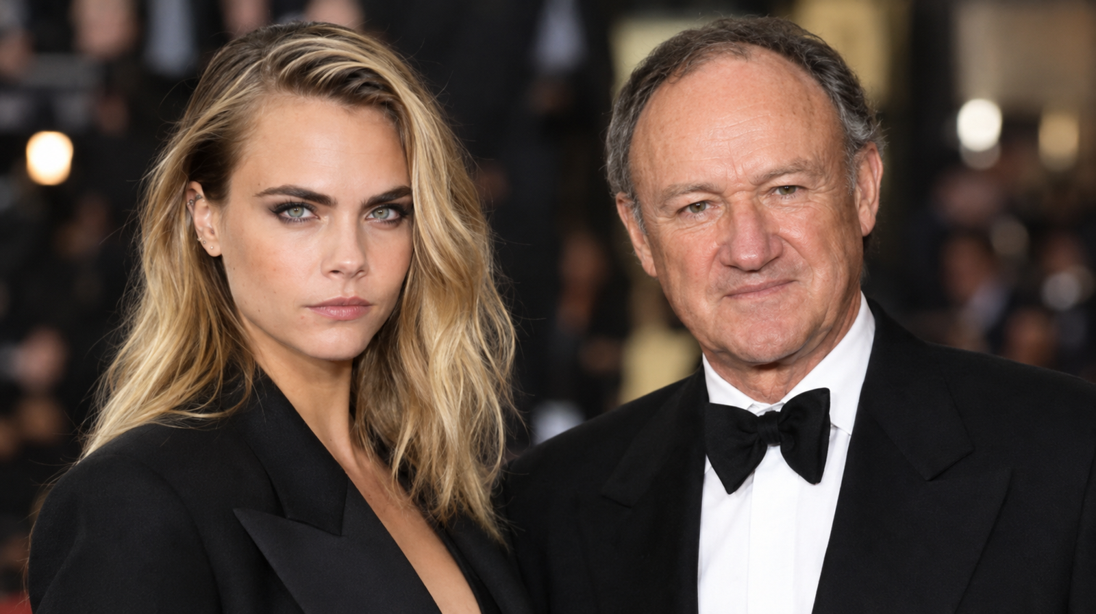 Cara Delevingne and Gene Hackman